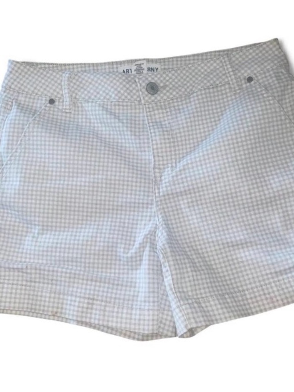 Artisan Ny Light brown and White Gingham Women’s Shorts